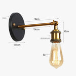 Lampe Murale Led Vintage E27 Applique Murale Chambre