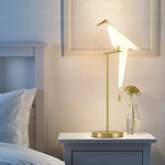 Lampe Oiseau Doré Sur Branche Luminaire Chambre