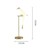 Lampe Oiseau Doré Sur Branche Luminaire Chambre