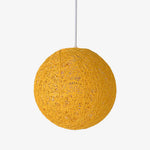 Lampe Papier Boule Wicker Jaune / 15Cm Luminaire Chambre