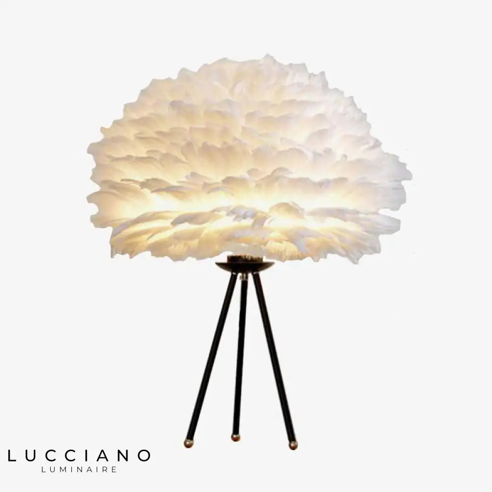 Lampe Plumes Trépied Chevet Father Luminaire Chambre