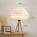 Lampe Plumes Trépied Chevet Father Luminaire Chambre