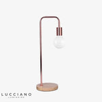 Lampe Poser Industrielle Minimaliste Rose Gold Luminaire Chambre