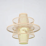 Lampe Suspendue Cage Bambou Farmhouse Luminaire Chambre