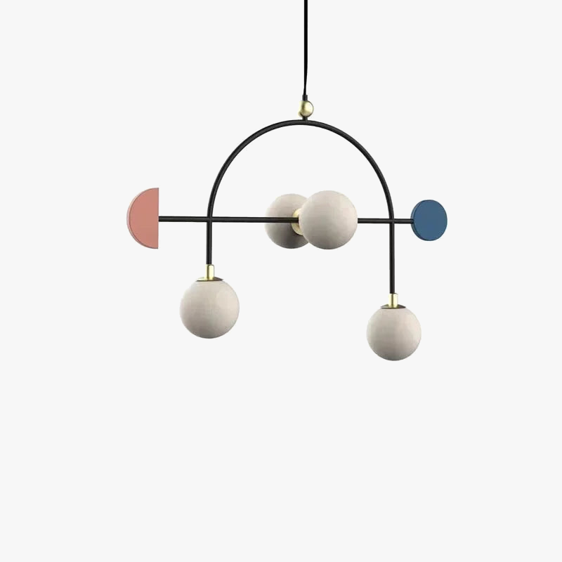 Lustre en verre design pour décoration d'intérieur