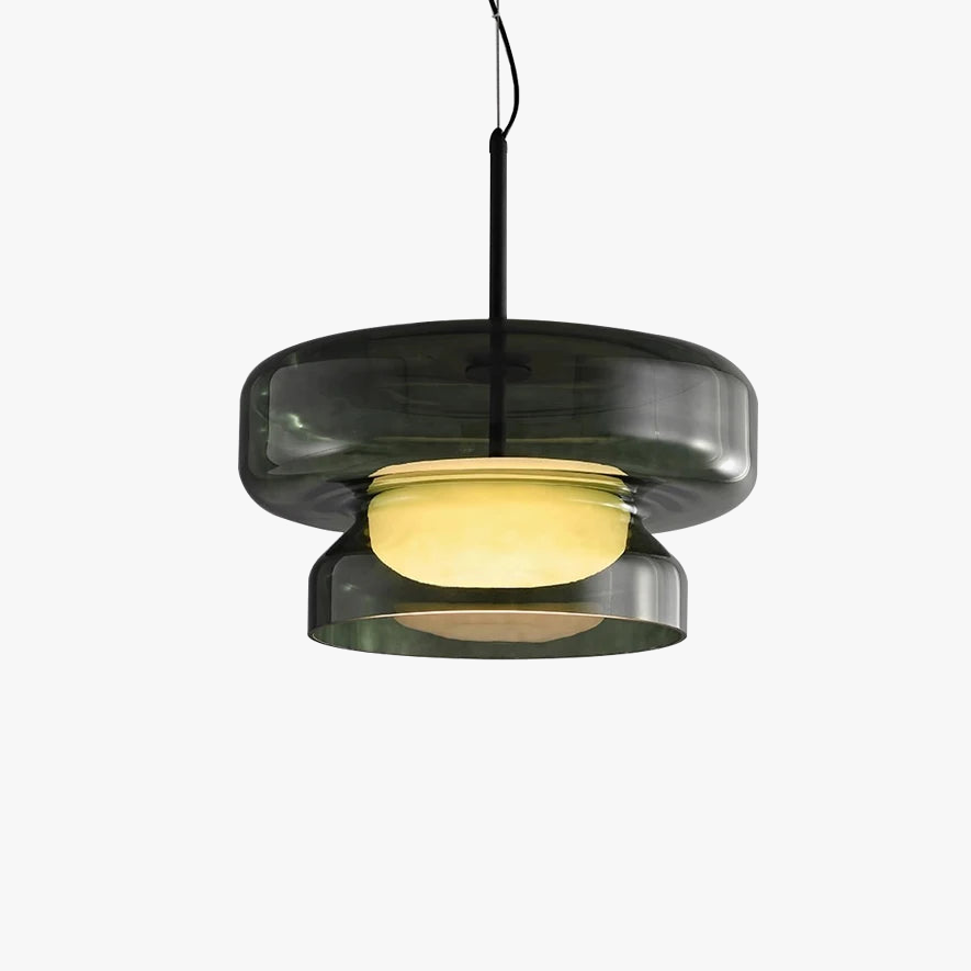 Suspension lustre design moderne en verre led décorative