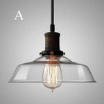 Lampe Suspension Led Verre Edison A Luminaire Chambre