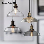 Lampe Suspension Led Verre Edison Luminaire Chambre