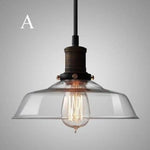 Lampe Suspension Led Verre Edison Luminaire Chambre