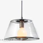 Lampe Triangle En Verre Led Luminaire Cuivre