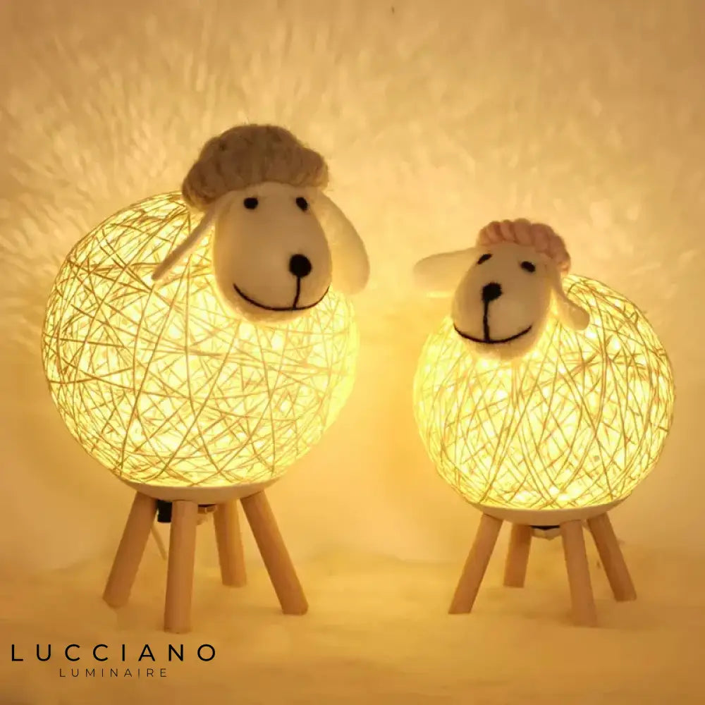 Lampe veilleuse en forme de mouton féerique