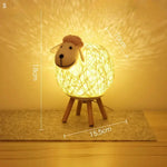 Lampe veilleuse en forme de mouton féerique