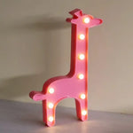 Lampe veilleuse LED à l’effigie d’une girafe