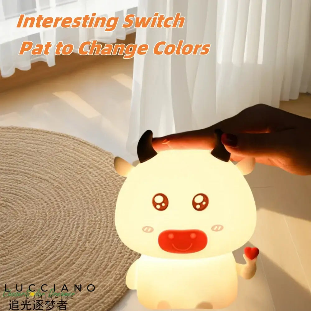 Lampe Veilleuse Led Tactile Vache