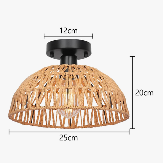 Rétro Plafonnier LED Moderne en Métal , Lustre Lampe Suspension Vintage