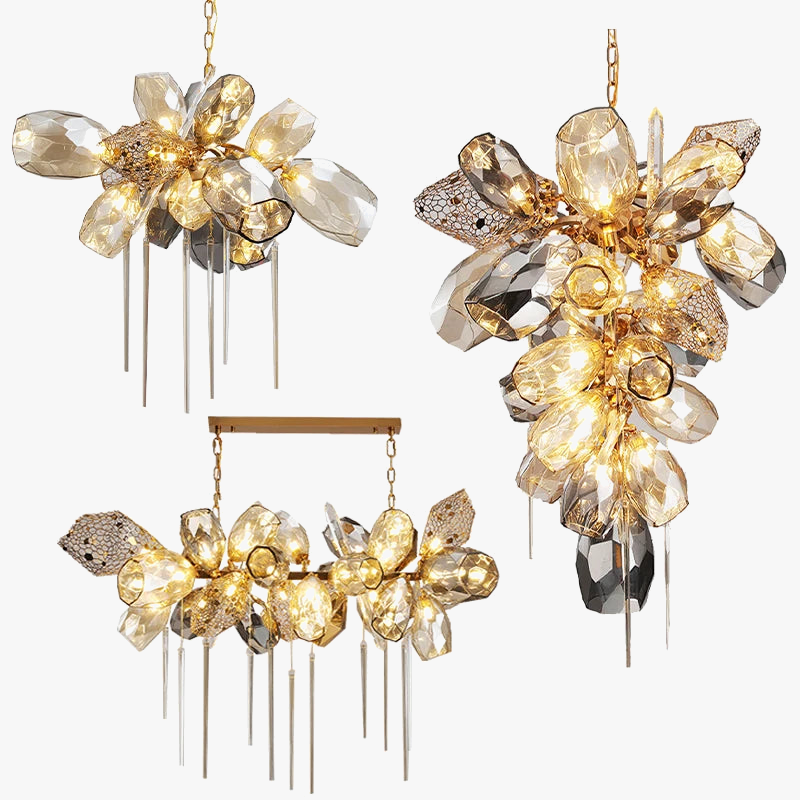 Lustre en verre post-modernes led de luxe