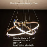 Le Voici: Applique Murale Led Papillon Cristaux Élégants C-50 80Cm / 3 Modifiables Chambre