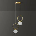 Led Crystal Ball Pendant Light Luminaire Chambre