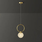 Led Crystal Ball Pendant Light Luminaire Chambre