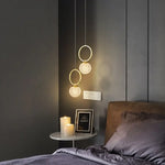 Led Crystal Ball Pendant Light Luminaire Chambre