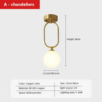 Led Cuivre Murale Design Scandinave Chic Un Lustre Applique Chambre