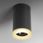 Led Design Métal Rond Cylindre Noir / Froide Luminaire Chambre