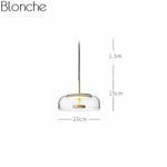 Led Design Suspension Avec Verre Clair Luminaire Chambre