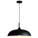 Led Design Suspension Métal Noir Abat-Jour Luminaire Chambre