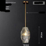 Led Dorée Luxe Verre Suspension Design Froide Luminaire Chambre