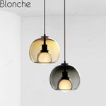 Led En Verre Fumé Suspension Design Luminaire Chambre