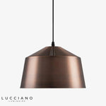 Led Loft: Suspension Avec Abat-Jour Cuivre Luminaire Chambre