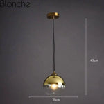 Led Loft Suspension Verre Fumé Doré - A Luminaire Chambre