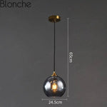 Led Loft Suspension Verre Fumé Gris Fumé - A Luminaire Chambre