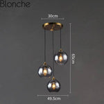 Led Loft Suspension Verre Fumé Gris Fumé - B Luminaire Chambre