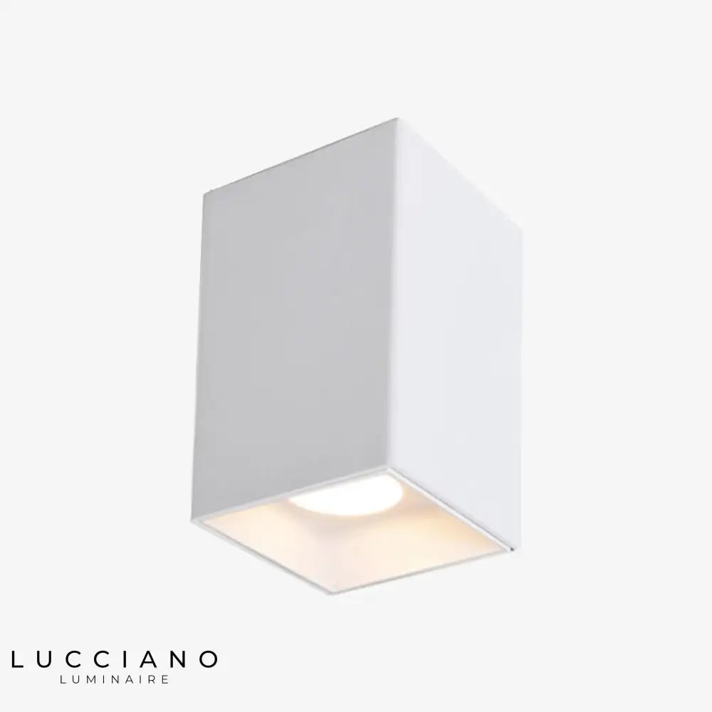 Led Moderne Métallique Cubique Elma 12W - 3000K / Blanc Luminaire Chambre