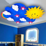 Led Plafonnier Enfant Ciel Et Soleil Luminaire Chambre