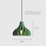 Led Résine Colorée Nordic Suspension Vert Luminaire Chambre