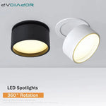 Led Rond Pivotant À 360° Luminaire Chambre