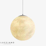 Led Sphère Lunaire Suspension Design Luminaire Chambre