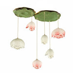 Led Suspension Chinoise Avec Fleurs Lotus Luminaire Chambre