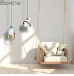 Led Suspension Design Marbre Blanc Loft Luminaire Chambre