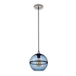 Led Suspension Minimaliste En Verre Loft Bleu / 20Cm Luminaire Chambre