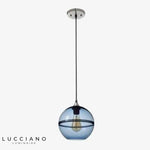 Led Suspension Minimaliste En Verre Loft Luminaire Chambre