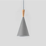 Led Suspension Moderne Alda Colorée A - Gris Luminaire Chambre