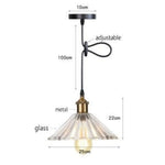 Led Vintage Suspension En Verre Bertha B Luminaire Chambre