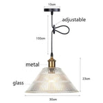 Led Vintage Suspension En Verre Bertha C Luminaire Chambre