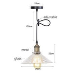 Led Vintage Suspension En Verre Bertha E Luminaire Chambre