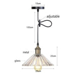 Led Vintage Suspension En Verre Bertha F Luminaire Chambre