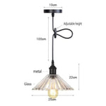 Led Vintage Suspension En Verre Bertha N Luminaire Chambre