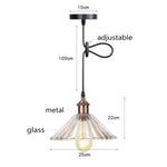 Led Vintage Suspension En Verre Bertha R Luminaire Chambre